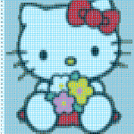modele pull hello kitty a tricoter #1