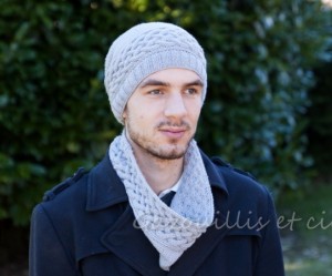 modele tricot bonnet homme gratuit #18