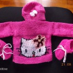 modele tricot chausson hello kitty #4