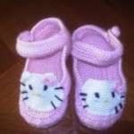 modele tricot chausson hello kitty #9