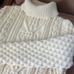 modele tricot gilet irlandais femme #12