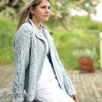 modele tricot gilet irlandais femme #6