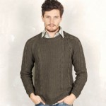 modele tricot homme torsade #4