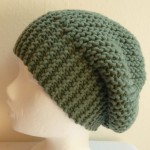 modèle tricot bonnet femme point mousse #11