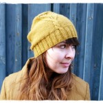 modèle tricot bonnet femme point mousse #14