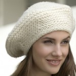 modèle tricot bonnet femme point mousse #1