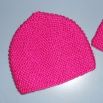 modèle tricot bonnet femme point mousse #9