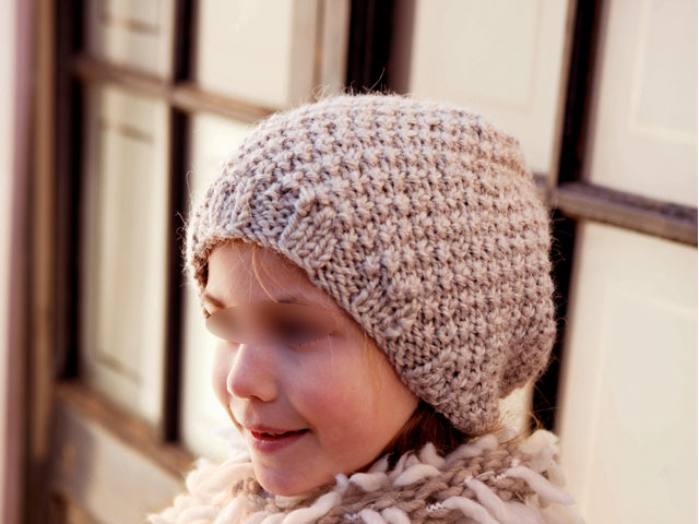 modèle tricot bonnet fille #8