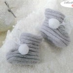 modèle tricot chausson bébé #10