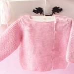 modèle tricot gilet layette #13