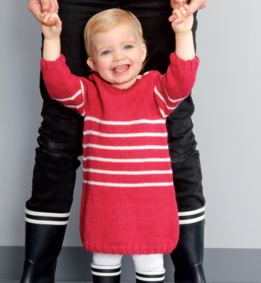 modèle tricot jersey robe bébé #12