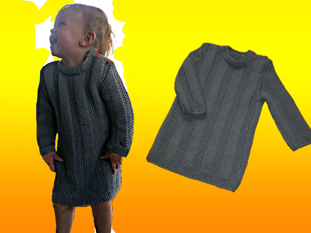 modèle tricot jersey robe bébé #14