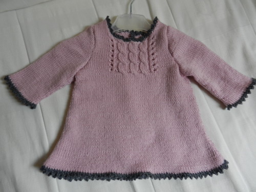 modèle tricot jersey robe bébé #15