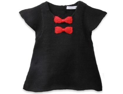 modèle tricot jersey robe bébé #1