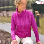 modèle tricot point de riz pull #5