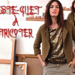 modèle tricot point de riz pull #9