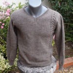 modèle tricot pull col v #16