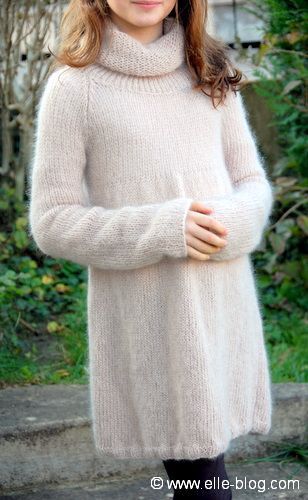 robe pull tricot femme