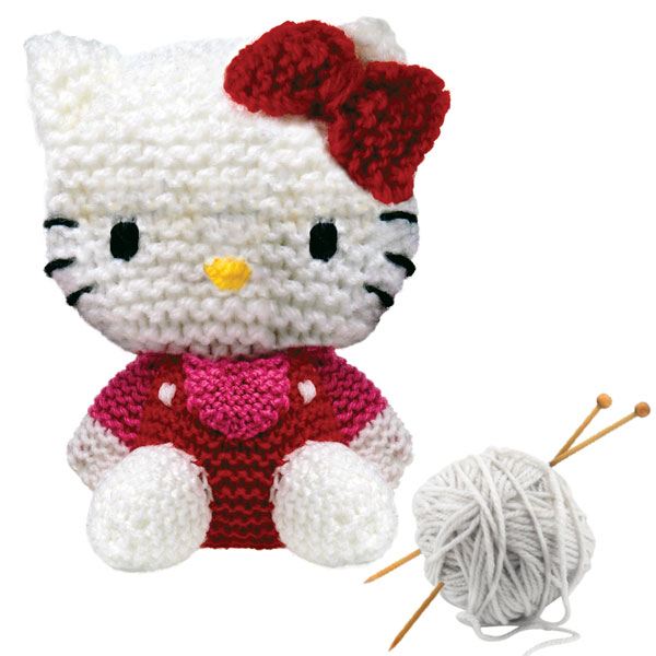 tricoter hello kitty laine