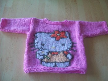 photo tricot model tricot hello kitty top 2
