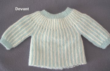 comment tricoter gilet bebe