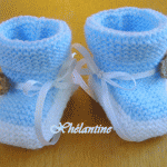 photo tricot modele chausson bébé tricot gratuit 15