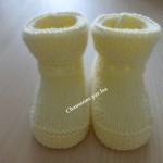 photo tricot modele chausson bébé tricot gratuit 18