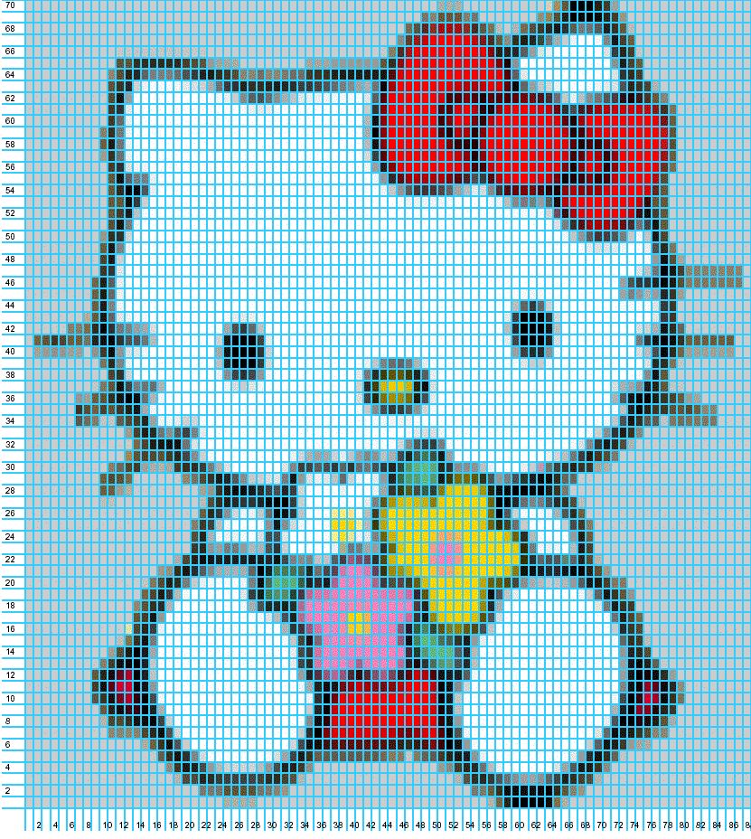 photo tricot modele grille tricot hello kitty 10