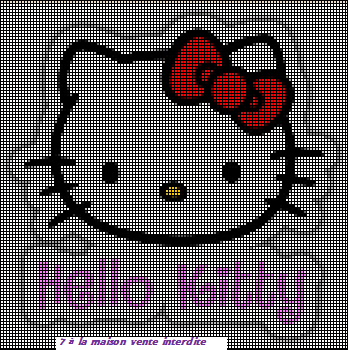 photo tricot modele grille tricot hello kitty 13