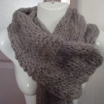 photo tricot modele tricot echarpe facile 9