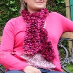 photo tricot modele tricot echarpe ruban 2