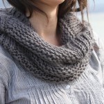 photo tricot modele tricot facile snood 13