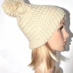 photo tricot modèle tricot bonnet pompon 2