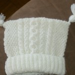 photo tricot modèle tricot facile bonnet bébé 16