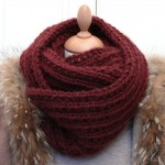 photo tricot modèle tricot facile snood homme 10