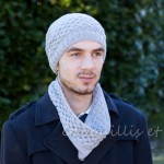 photo tricot modèle tricot facile snood homme 16