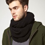 photo tricot modèle tricot facile snood homme 6