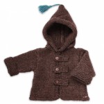 photo tricot modèle tricot gilet capuche fille 10