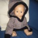 photo tricot modèle tricot gilet capuche fille 18