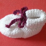 photo tricot modèle tricot jersey chausson bébé gratuit 2