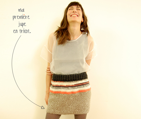 photo tricot modèle tricot jupe 12