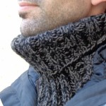 photo tricot modèle tricot snood homme 3