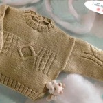 photo tricot modèle tricot torsade losange 15