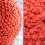 photo tricot patron tricot bonnet point de riz 4