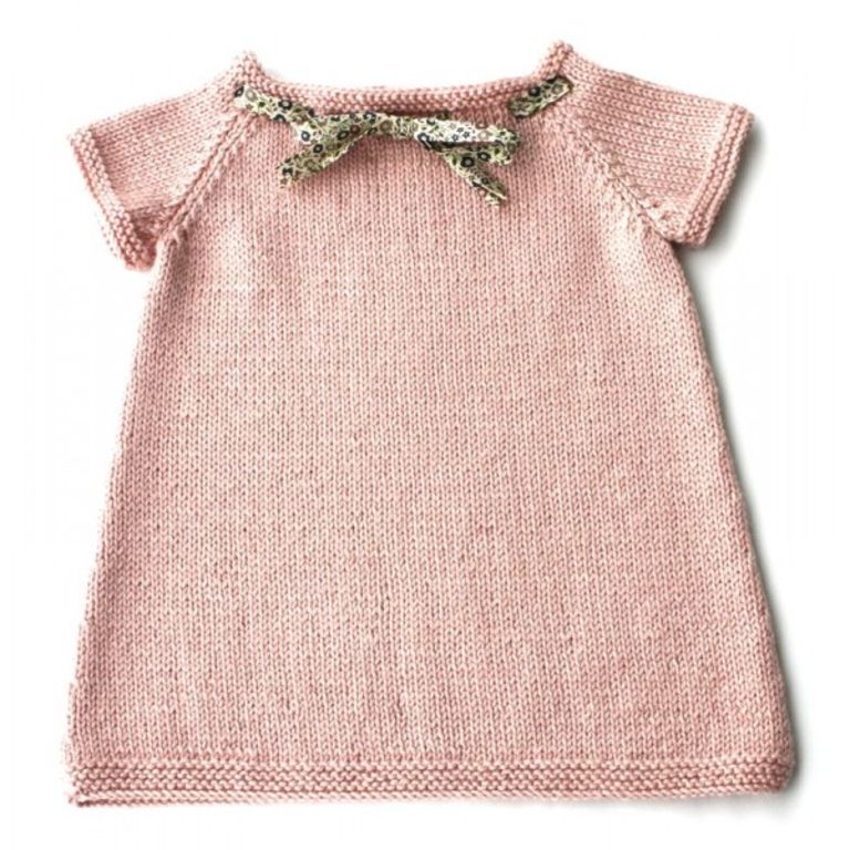 tricoter une robe bebe facile