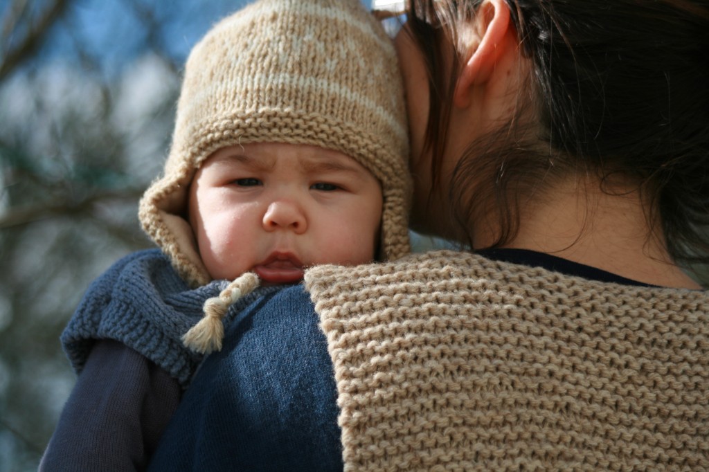 modele tricot bonnet peruvien bebe facile