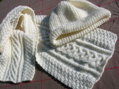 modele tricot echarpe torsade