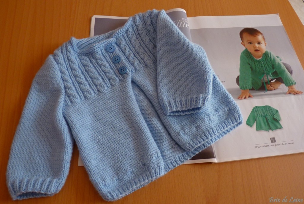 tricot layette modele gratuit