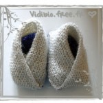 photo tricot modele tricot bebe chaussons 11