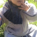 photo tricot modele tricot bebe echarpe 13